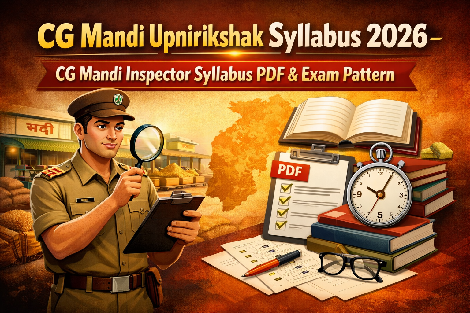 CG Mandi Upnirikshak Syllabus 2026 – CG Mandi Inspector Syllabus PDF & Exam Pattern