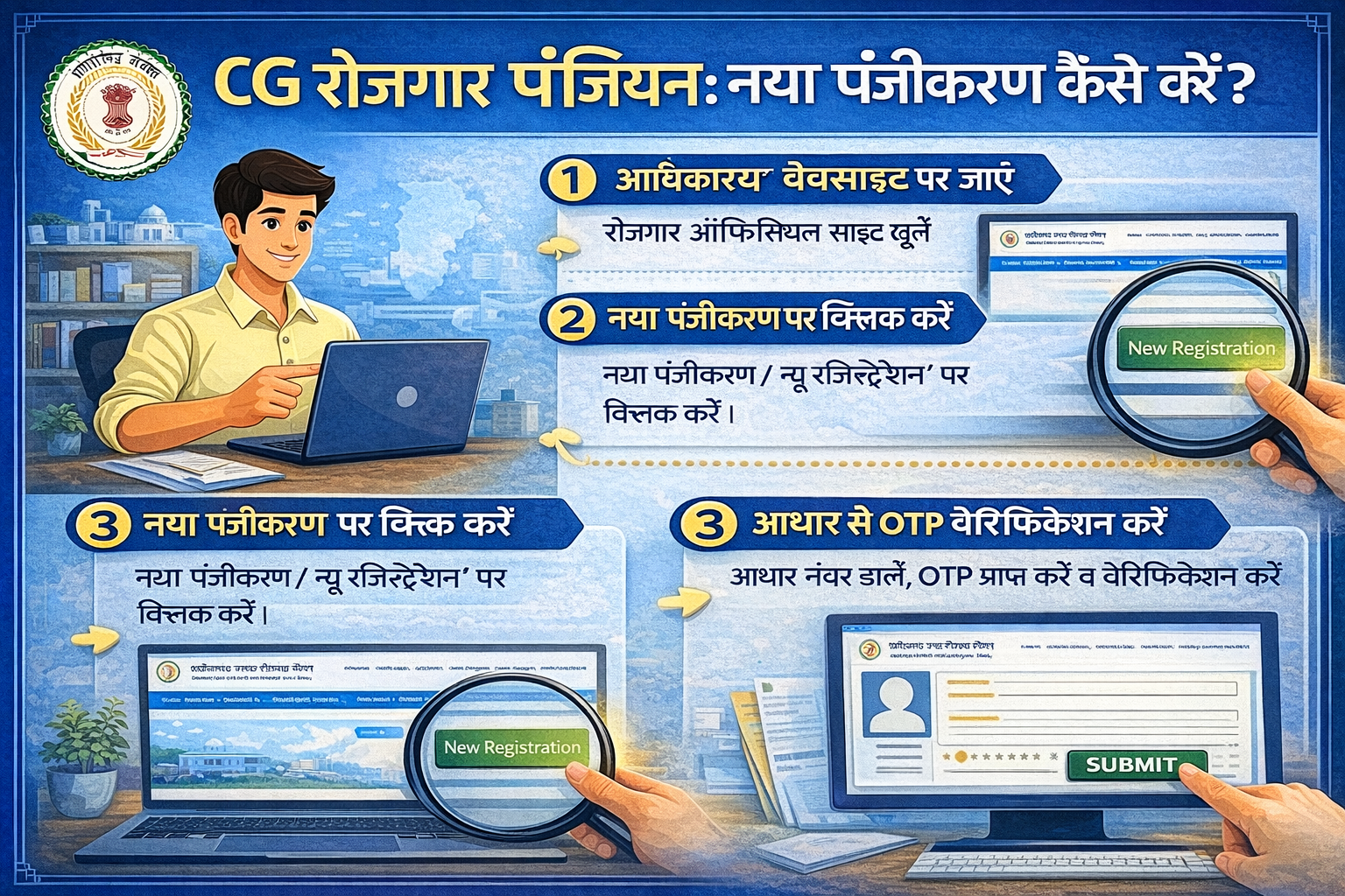 CG Rojgar Panjiyan Ka Naya Form Kaise Bhare