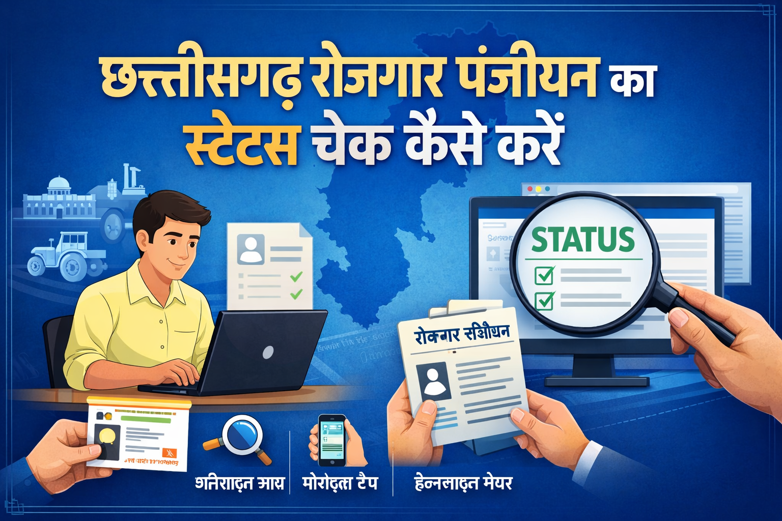 cg rojgar panjiyan status kaise check kare