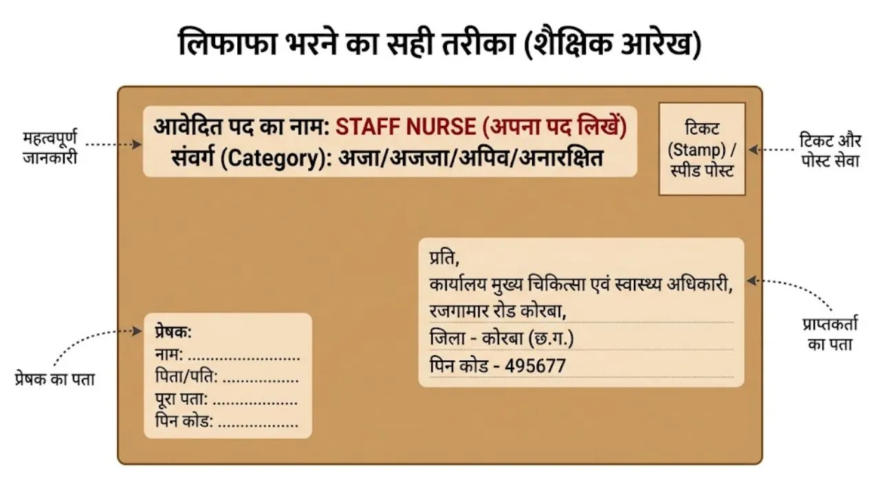 Korba CMHO Offline Form Envelope Address Format