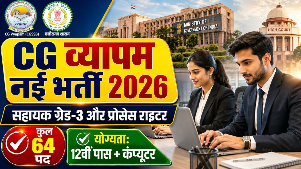 CG Vyapam LAG26 Recruitment 2026
