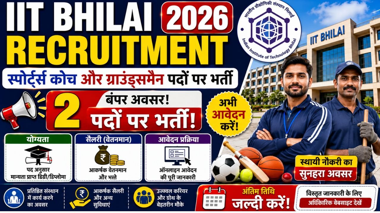 IIT Bhilai Recruitment 2026