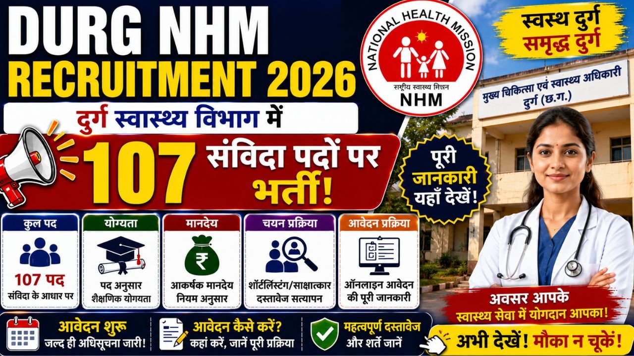 Durg NHM Recruitment 2026