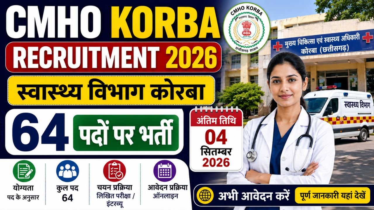 CMHO Korba Recruitment 2026
